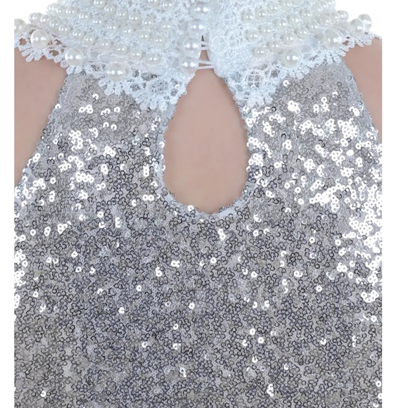 Anna Kaci Sparkle n’ Shine Collection Halter Top - Picture 6 of 9